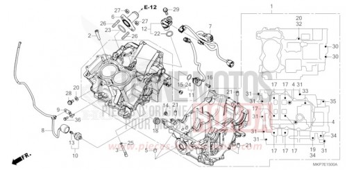 CARTER MOTEUR CB500XAM de 2021